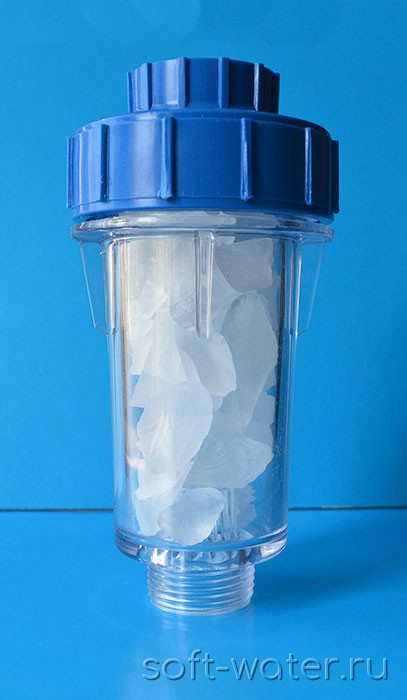 Малый полифосфатный фильтр для смягчения воды